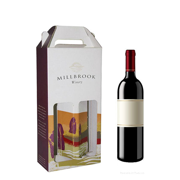 Custom Printed Gable Corrugate Wine Box