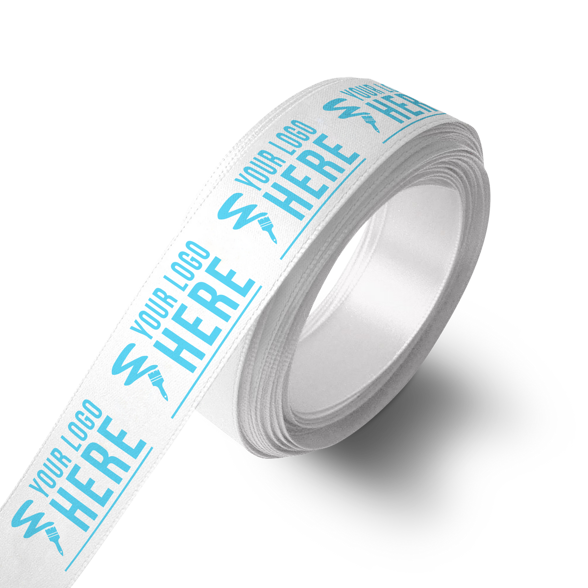 Custom printed double face satin ribbon