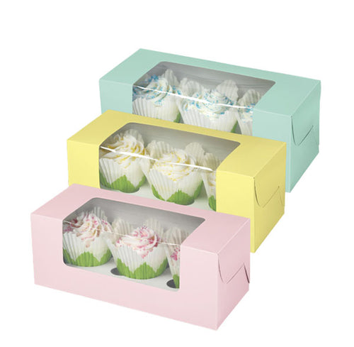 Cup Cake Box with Display Window and Insert