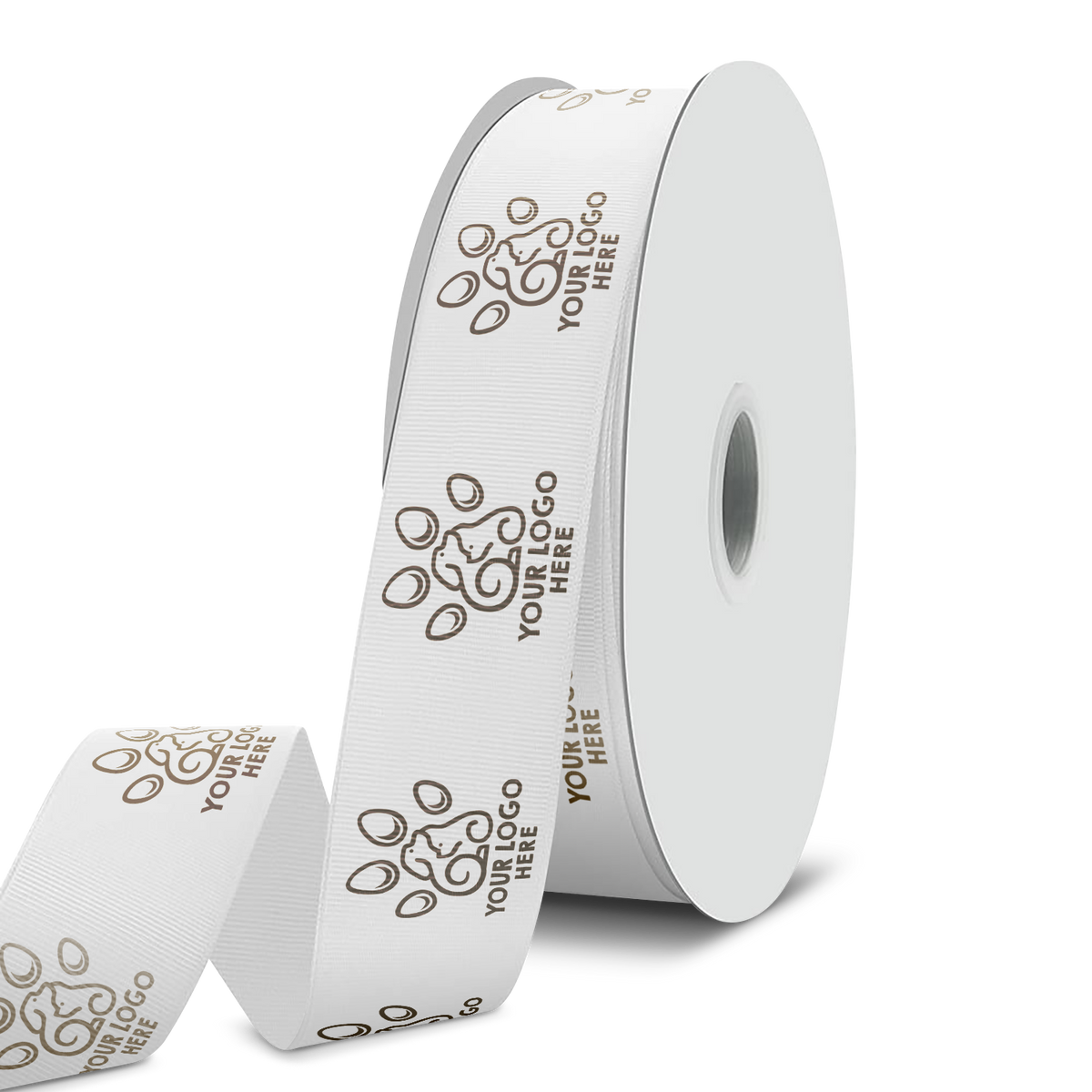 Custom printed grosgrain ribbon