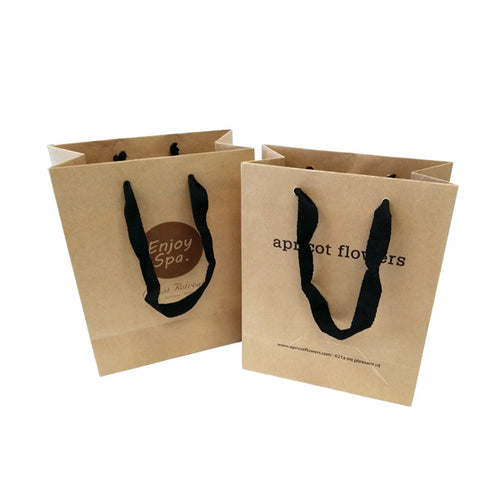 Kraft Eurotote Paper Bag with Cotton Handle - Heavy Duty