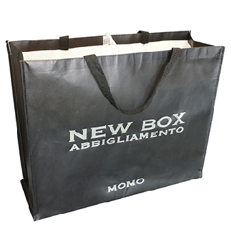 Laminated Non-woven Shopping Bags with Hot Stamp Logo