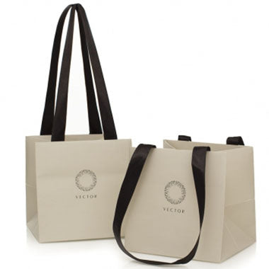 Ribbon Handle Laminated Paper Bag
