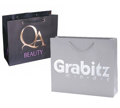 Laminated Paper Shopping Bag with Embossed Logo