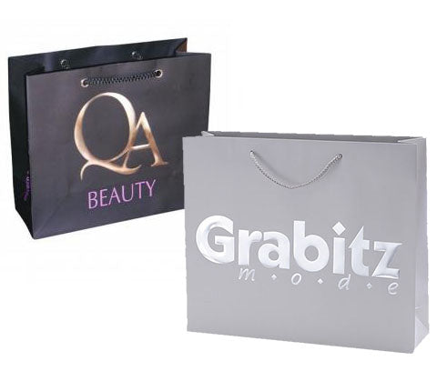 Laminated Paper Shopping Bag with Embossed Logo