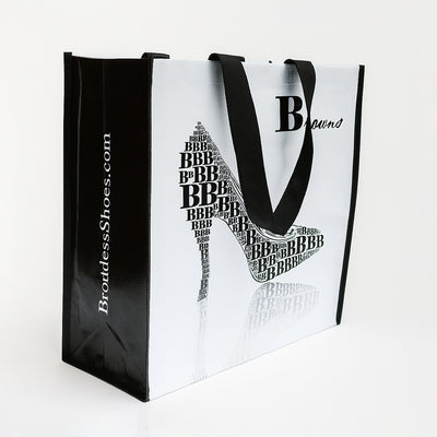 Classic Laminated Woven Shopping Bag