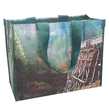 Laminated Woven Tote Bag with Wide Handle