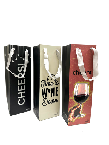 Imperial Laminated Paper Wine Gift Bag
