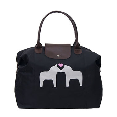 Travel Nylon Tote Bag with Zipper