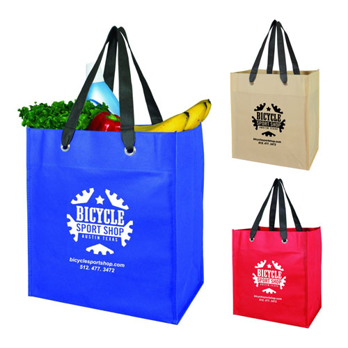 Non-woven Bags with Grommets Reinforced Handle