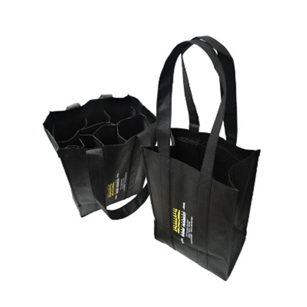 6 Bottles Reusable Non-woven Wine Bag with Foldable Bottle Insert