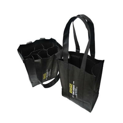 6 Bottles Reusable Non-woven Wine Bag with Foldable Bottle Insert