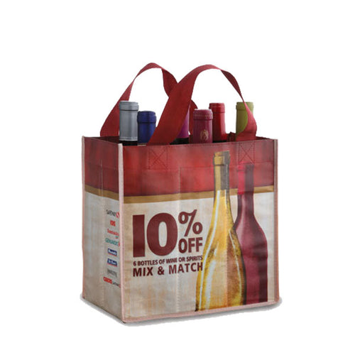 Full Colour Printed Laminated Non-woven Wine Bag